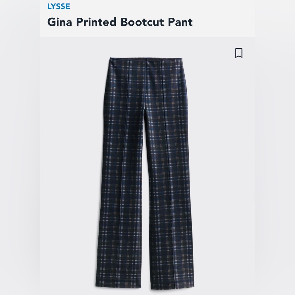 ♥️NWT♥️Lysse Gina Printed Bootcut Pants
